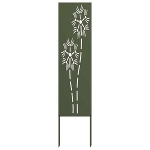 vidaXL Privatnost u vrtu Rezbarija Maslinovo zelena 32 x 140 cm