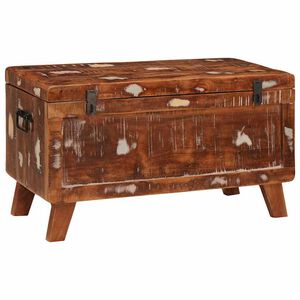 vidaXL Kutija za spremanje 70 x 35 x 40 cm masivno obnovljeno drvo