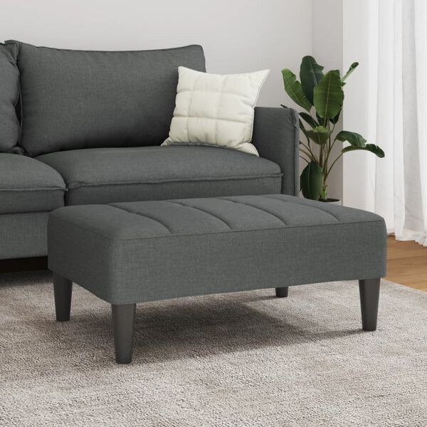 vidaXL Tabure tamnosivi 77x55x31 cm od tkanine