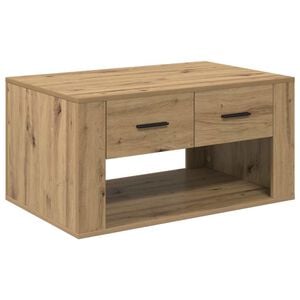 vidaXL Kava Stol Umjetnički hrast 80 x 50 x 40 cm Konstruirano drvo