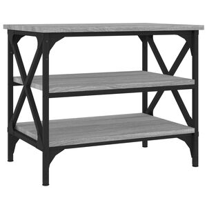 vidaXL Bočni stolić siva boja hrasta 55x38x45 cm od konstruiranog drva