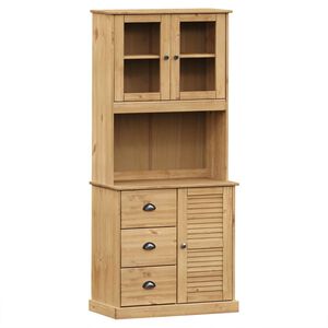 vidaXL Visoka komoda VIGO 78 x 40 x 175 cm od masivne borovine