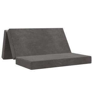 vidaXL Sofa na razvlačenje 160 x 67 x 45 cm Tamnosiva
