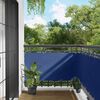 vidaXL Balcony ekran Plava 75 x 200 cm PU prekriveni oksford alu