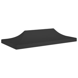 vidaXL Krov za &scaron;ator za zabave 6 x 3 m crni 270 g/m&sup2;