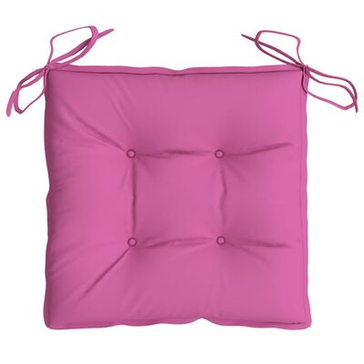 vidaXL Jastuci za stolice 4 kom ružičasti 40 x 40 x 7 cm od tkanine