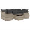 vidaXL 7-dijelni set vrtnih sofa svjetlosivi od poliratana