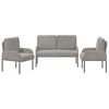 vidaXL Setovi sofa 3 pcs Svijetlo siva 115 x 56 x 80 cm &Scaron;perploča