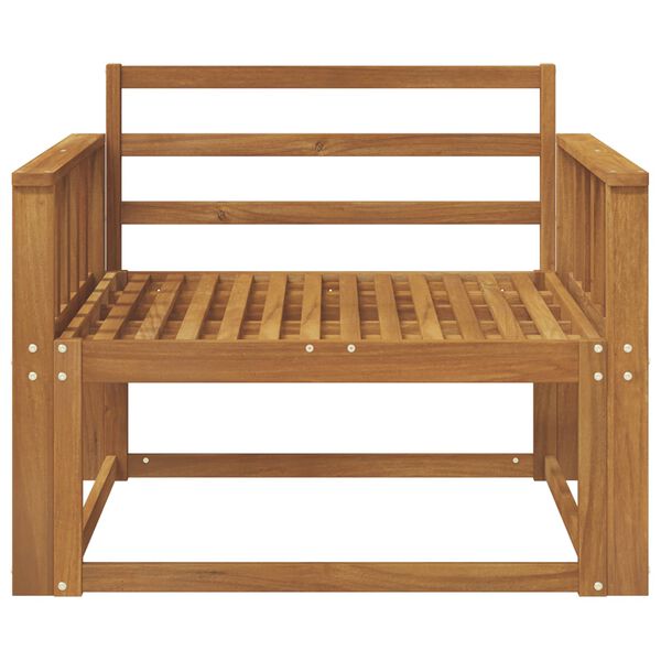 vidaXL Srednja sofa za van Čvrsto drvo akacije Prirodna