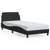 vidaXL Okvir za krevet Dover crni 90x200 cm od umjetne kože