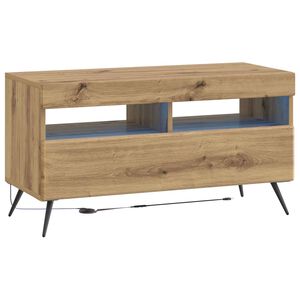 vidaXL LED TV kabinet Hrast artisan Konstruirano drvo