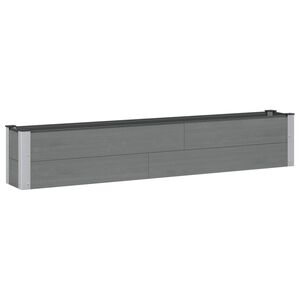 vidaXL Povi&scaron;ena vrtna gredica Siva 200 x 30 x 36 cm
