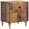 vidaXL Noćni ormar Staro drvo 43 x 34,5 x 48 cm Konstruirano drvo