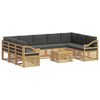 vidaXL Set vanjskih sofa 8 pcs Bijela i Antracit 59 x 59 x 37 cm