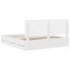 vidaXL Krevetna konstrukcija Bijelo 200 x 200 cm Inženjersko Drvo