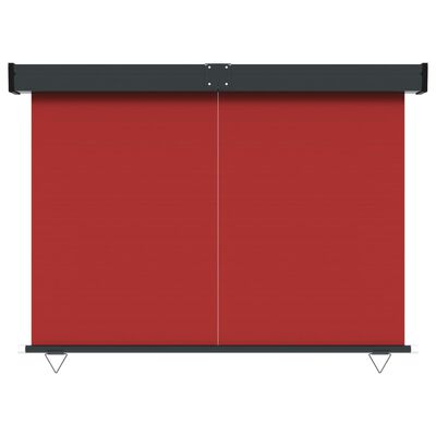 vidaXL Balkonska bočna tenda 145 x 250 cm crvena