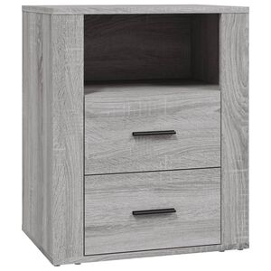 vidaXL Noćni ormarić siva boja hrasta 50x36x60 cm konstruirano drvo