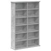 vidaXL CD ormar Betonska siva 60 x 17 x 92 cm Konstruirano drvo