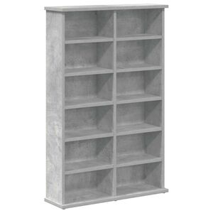 vidaXL CD ormar Betonska siva 60 x 17 x 92 cm Konstruirano drvo