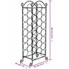 vidaXL Stalak za Vino 21 Boce Metal