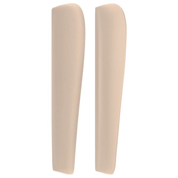 vidaXL Uzglavlje s u&scaron;ima boja cappuccina 83x23x118/128 cm umjetna koža