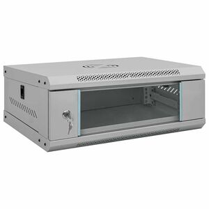 vidaXL Mrežni ormar s pohranom Siva 53 x 45 x 21 cm Čelik