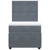 vidaXL Box spring krevet s madracem tamnosivi 80 x 200 cm bar&scaron;unasti