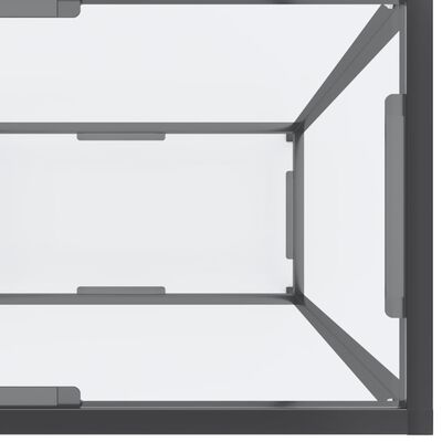 vidaXL Konzolni stol prozirni 200 x 35 x 75,5 cm od kaljenog stakla