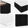 vidaXL Krevet s od storage s madracem Crna 180 x 200 cm Lažna koža