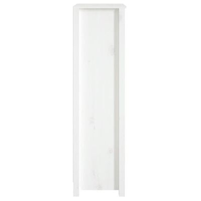 vidaXL Ormarić za knjige bijeli 50x35x125,5 cm od masivne borovine