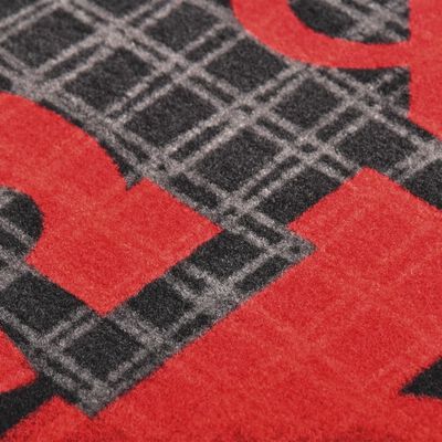 vidaXL Kuhinjski tepih s natpisom Hot & Spicy perivi 60 x 300 cm