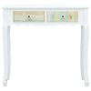 vidaXL Konzolni stol bijeli 80 x 40 x 74 cm drveni