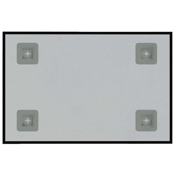 vidaXL Zidna magnetna ploča crna 40 x 30 cm od kaljenog stakla