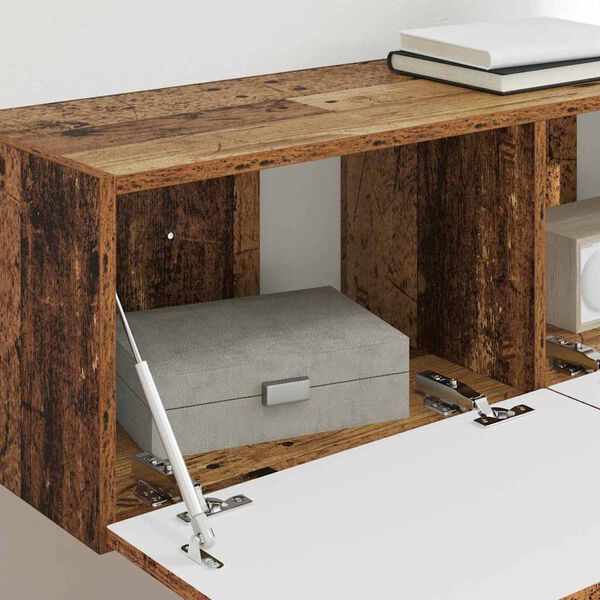 vidaXL TV zidni ormar Staro drvo 98 x 31 x 29,5 cm Konstruirano drvo