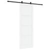 vidaXL Klizna vrata ORKDAL 83 x 232 cm Masivna borovina Bijela