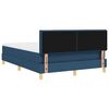 vidaXL Boxspring krevet s madracem Plava 140 x 200 cm tkanina