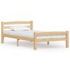 vidaXL Okvir za krevet od masivne borovine 90 x 200 cm