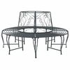 vidaXL Klupa pod drvetom 8-Broj sjedala &Oslash; 160 x 89 cm Čelik