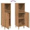 vidaXL Kupaonski ormarić boja hrasta 30x30x100 cm konstruirano drvo
