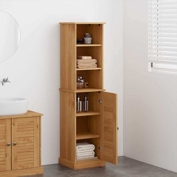 vidaXL Set namje&scaron;taja za kupaonicu VIGO 2 pcs Smeđa i medena smeđa