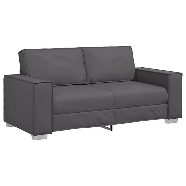 vidaXL Sofa 140cm Siva tkanina