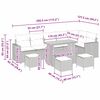 vidaXL Sjedeća garnitura za vrt 10 pcs Bež poliratan