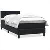 vidaXL Box Spring krevet s madracem crni 80x210 cm samt