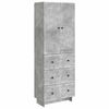 vidaXL Set ormara 2 pcs Betonska siva 66 x 34,5 x 90 cm