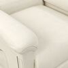 vidaXL Masažna fotelja na podizanje krem baršunasta
