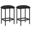 vidaXL Barska stolica 2 pcs Crna 40 x 32 x 74 cm Konstruirano drvo