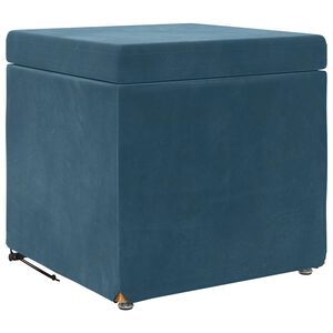 vidaXL Stolica Plava 41 x 41 x 40 cm Svileni i Fino Radeći Drvo