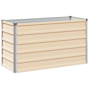 vidaXL Povi&scaron;eni vrtni krevet Slonovača 100 x 40 x 55 cm