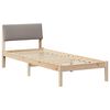 vidaXL Okvir kreveta Smeđa i taupe 75 x 190 cm Masivna borovina