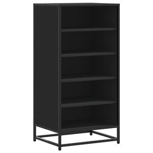 vidaXL Stalak za cipele crni 48x38x97,5 cm izrađeno drvo